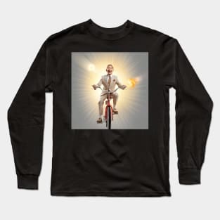 Pee wee herman on bike Long Sleeve T-Shirt